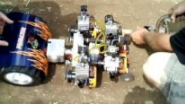Perfectly Built R/C Model Vehicle Pulling a Big Trailer Gives Guys a Barrel of Fun